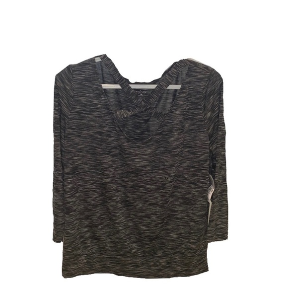 New York & Company Tops - Soft Tee with Criss Cross front